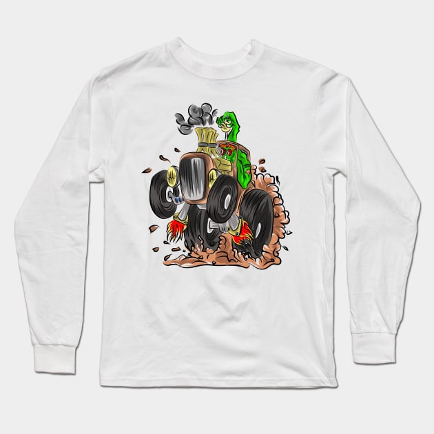 Monster Truck Long Sleeve T-Shirt by CoretanVector